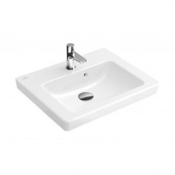 Umyvadlo obdélníková Villeroy & Boch Subway 2.0 50x40 cm broušené s povrchem CeramicPlus, bílá- sanitbuy.pl