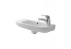 Umyvadlo 50x22 cm Duravit D-Code malá, otvor z pravé strony, bílá