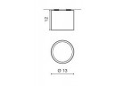 Lampa nadomítková Azzardo Alix 12V White