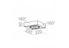 Nástěnné svítidlo AQForm Cadra 111x1 QRLED, bílý matnáný