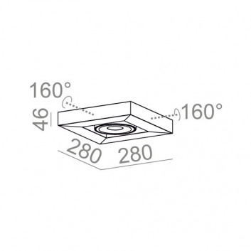 Nástěnné svítidlo AQForm Cadra 111x2 QRLED, bílý matnáný- sanitbuy.pl