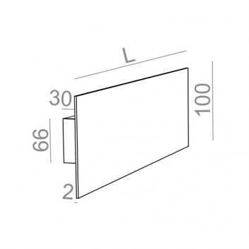 Nástěnné svítidlo AQForm Smart Panel GL square LED, bílý matnáný- sanitbuy.pl