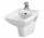 Závěsný bidet Cersanit Carina 355x525x355mm, bílý