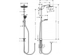 Sprchový sada Hansgrohe Crometta S Showerpipe S 240 1jest Reno EcoSmart DN15, chrom- sanitbuy.pl