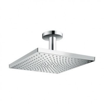 Horní sprcha Hansgrohe Raindance E 30 cm čtvercová s ramenem stropovým chrom - sanitbuy.pl