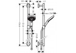 Sprchový set Hansgrohe Raindance Select S 120/Unica Comfort 0,90 chrom - sanitbuy.pl