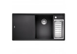 Zlew konglomeratowy + sedátko szaklana AXIA III 5 S Blanco Silgranit InFino 470x915 mm kávový- sanitbuy.pl