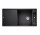 Zlew konglomeratowy + sedátko drewnianą AXIA III XL 6 S Blanco Silgranit pravá komora 1000x470mm antracit