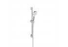 Sprchový set Hansgrohe Crometta 1jet Unica EcoSmart 0,65m, bílý/chrom