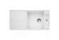 Zlew konglomeratowy + sedátko skleněné AXIA III XL 6 S Blanco Silgranit pravá komora 1000x470mm perłowoszary- sanitbuy.pl