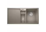 Zlew konglomeratowy COLLECTIS 6 S InFino Blanco Silgranit 1000x510mm komora pravá s uzávěrem šampaňské- sanitbuy.pl