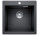 Zlew konglomeratowy Pleon 5 Blanco Silgranit 515x510 mm zátka InFino z sitkiem, antracit
