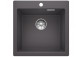 Zlew konglomeratowy Pleon 5 Blanco Silgranit 515x510 mm zátka InFino z sitkiem, antracit- sanitbuy.pl