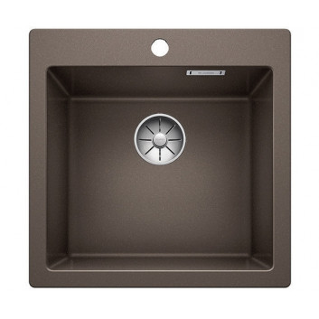 Zlew konglomeratowy Pleon 5 Blanco Silgranit 515x510 mm zátka InFino z sitkiem, muszkat- sanitbuy.pl