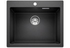 Zlew konglomeratowy Pleon 6 Blanco Silgranit 615x510 mm zátka InFino z sitkiem, antracit