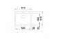 Zlew konglomeratowy Pleon 5 Split Blanco Silgranit 615x510 mm 2x zátka InFino z sitkiem, kávový- sanitbuy.pl
