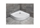 Radaway Patmos A Compact čtvrtkruhová vanička 80cm bílý