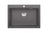 Blanco Pleon 8 Dřez granitowy Silgranit PuraDur jednokomorowy 70x51 cm bez automatické zátky, antracitowy - sanitbuy.pl