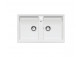 Blanco ZIA 9 Siligranit PuraDur bez automatické zátky 86x50cm 2 komorowy, perłowoszary- sanitbuy.pl