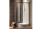 Sprchový kout Radaway Premium Plus e1900 1000x800 mm asymetrické, čtvrtkruhový s dveřmi dvoudílnými, sklo čiré
