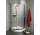 Sprchový kout Radaway Premium Plus b 900 mm čtvrtkruhový s jednokusovými dveřmi, grafitové sklo