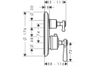 Sprchová baterie Axor Montreux termostatická podomítková 2 přijímače s uzavíracím ventilem , chrom