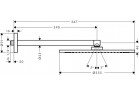 Horní sprcha stěnová Axor ShowerSolutions 350 1jet se sprchovým ramenem, chrom
