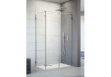 Drzwi prysznicowe 90 cm ze ścianką stałą Radaway Arta KDS II lewe- sanitbuy.pl