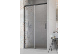 Dveře sprchové posuvné Radaway Idea Black DWJ 150 Levé, 148.7-151.2x200.5cm, profil černá, sklo čiré, 387019-54-01L