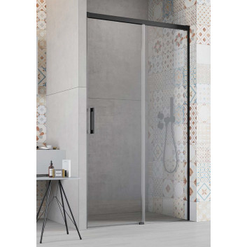 Dveře sprchové posuvné Radaway Idea Black DWJ 160 Levé, 158.7-161.2x200.5cm, profil černá, sklo čiré- sanitbuy.pl