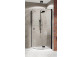 Čtvercový sprchový kout symetrická Radaway Essenza New Black PTJ 100x100 dveře pravé, profil černá, sklo čiré- sanitbuy.pl