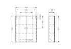 Skříňka Villeroy&Boch My View se zrcadlem i osvětlením LED 75x60cm, bílá