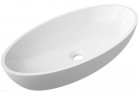 Umyvadlo na postavení na desku Omnires Siena L UN Marble+ 60x35cm, bílá