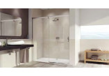 Dveře sprchové Huppe Aura Elefance jednodílné 120x190cm Anti-Plaque, saténový stříbrný profil, čiré sklo - sanitbuy.pl