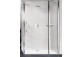 Křídlové dveře Novellini Young 2.0 2P+F 100m s pevnou boční stěnou, stříbrný profil čiré sklo- sanitbuy.pl