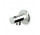 Madlo sluchátka Zucchetti Nude s propojením hadice 1/2'' x 1/2'', chrom