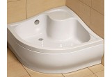 Akrylátátová sprchová vanička Radaway Korfu A 90x90 cm čtvrtkruhový