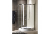 Sprchový kout Radaway Premium A1700 800 mm čtvrtkruhový s dveřmi dvoudílnými, sklo čiré
