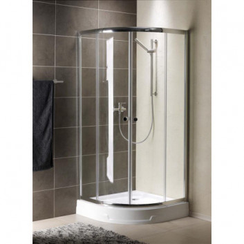 Sprchový kout Radaway Premium Plus a1700 800 mm čtvrtkruhový s dveřmi dvoudílnými, sklo čiré