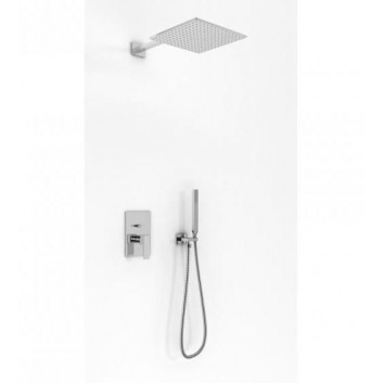 Sprchový set podomítkový Kohlman Excelent, horní sprcha 30 cm, chrom