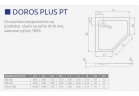 Pětiúhelníková vanička Radaway Doros Plus PT, 80x80, z wypełnieniem, bílý