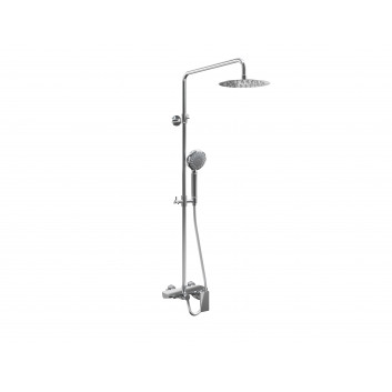 Sprchový set Excellent Actima Rain Clear Slim s baterií termostatickou na stěnu, chrom