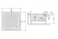 Sprchová vanička Sanplast čtvercová B/CL 80x80x15+STB