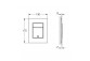 Tlačítko do spłuczki Grohe Skate Metropolitan S, 130 x 172 mm, chrom
