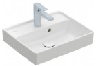 Umyvadlo malá Villeroy&Boch Collaro, 45x37cm, z přepadem, CeramicPlus, Stone White