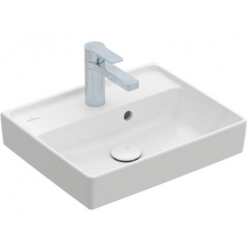 Umyvadlo Villeroy&Boch Collaro, 55x44cm, z přepadem, CeramicPlus, Stone White