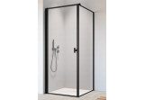 Dveře sprchové Radaway Nes Black KDJ I Frame 80, levé, černá rámeček, 800x2000mm