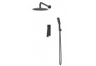 Sprchový set podomítkový Vedo Desso Nero, horní sprcha 25cm, černá matnáný