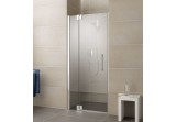 Dveře sprchové Kermi Pasa XP 110x185cm, lítací, jednokřídlové z pevnými prvky, pravé