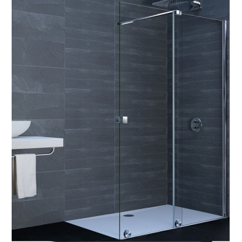 Dveře sprchové posuvné Huppe Xtensa 110-120, pravé, sklo čiré černá profil